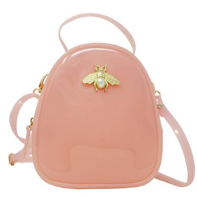 Tiny Treats Jelly Crossbody Bee Bag pink