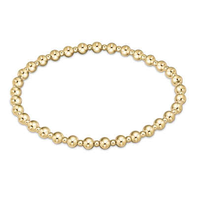 enewton Gold Grateful Pattern Bracelet - 4mm