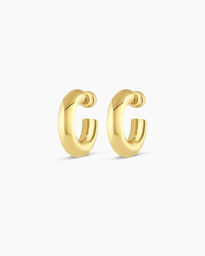 Gorjana Lou Statement Small Hoops gold