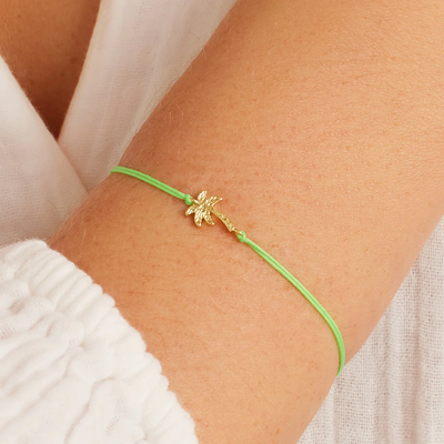 gorjana prism palm bracelet gold green