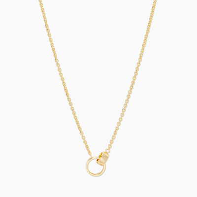 gorjana rose interlocking necklace gold