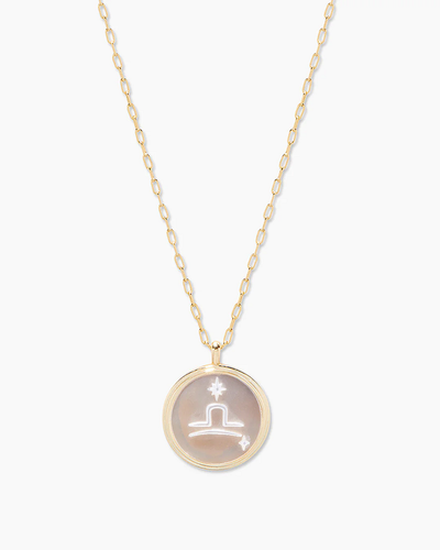 gorjana zodiac necklace gold libra