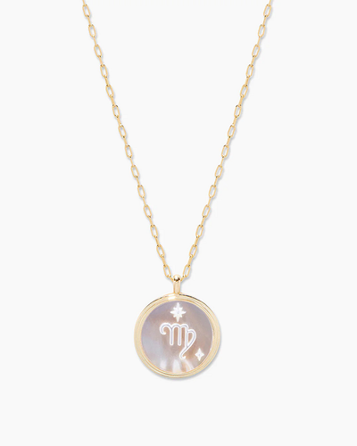 gorjana zodiac necklace gold virgo