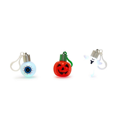 halloween light up keychain ghost pumpkin eyeball