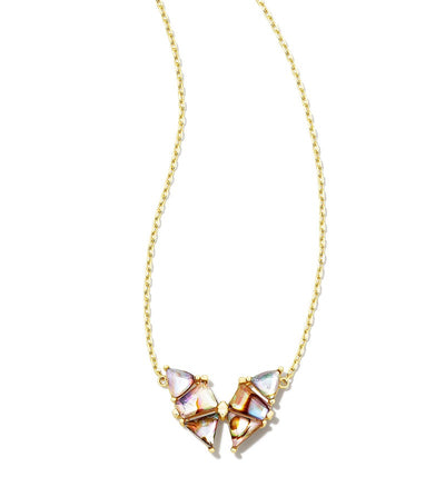 kendra scott blair butterfly pendant necklace abalone shell