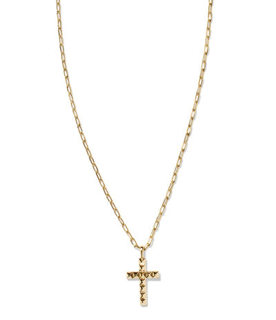 kendra scott jada cross short pendant necklace gold