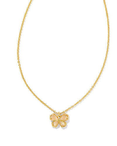 kendra scott mae butterfly short pendant necklace gold golden abalone