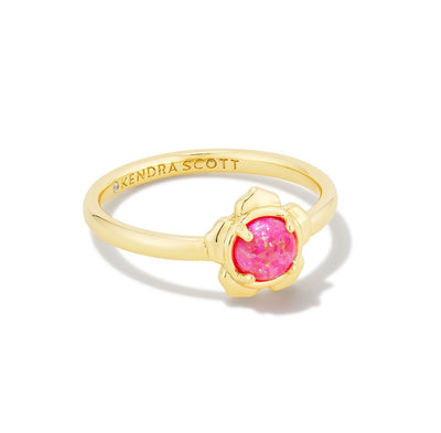 kendra scott susie band ring hot pink kyocera opal