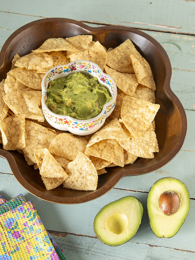 Natural Life Flower Chip and Dip Serving Bowl