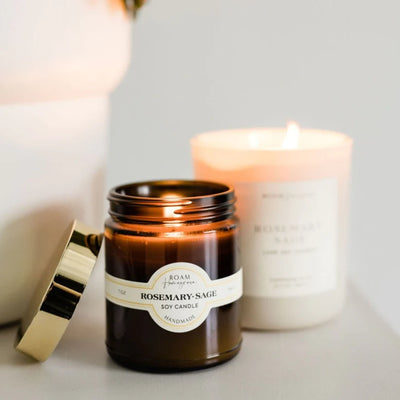 roam homegrown rosemary sage soy candle