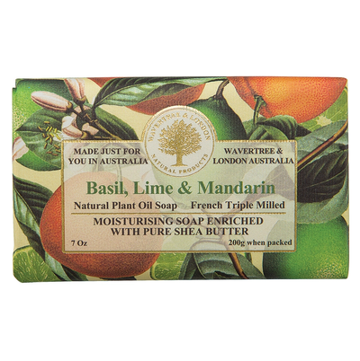 wavertree and london australia bar soap basil lime mandarin