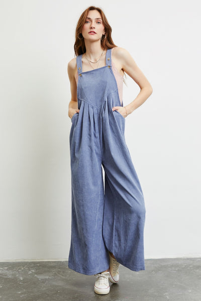 heyson wide leg overalls with pockets