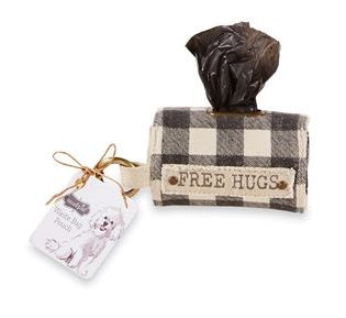 doggie bag pouch set dog free hugs mud pie