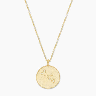 gorjana astrology coin necklace taurus