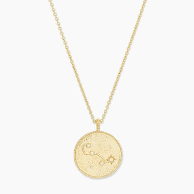 gorjana astrology zodiac coin necklace scorpio