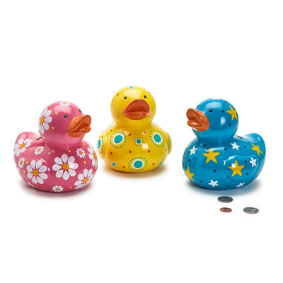 hand painted duck money bank