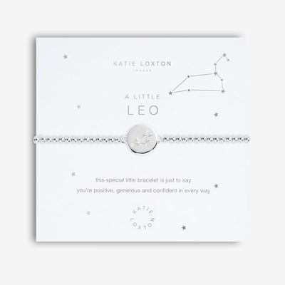 katie loxton a little zodiac bracelet silver leo
