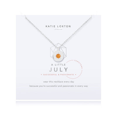 katie loxton a littles birthstone necklace july sunstone
