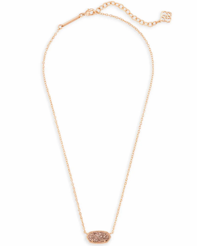 Kendra Scott Rose Gold Elisa Pendant Necklace Bella Bea Boutique ATX