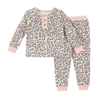 mud pie kids toddler leopard pajamas