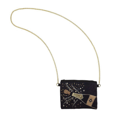 new years champagne embellished clutch
