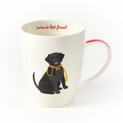 puppy love porcelain dog mug black lab