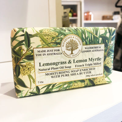 wavertree and london australian natural bar soap lemongrass and lemon myrtle